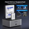 ORICO Hard Drive Docking Station 10Gbps for NVMe SSD & SATA 3.5 HDD with Bidirectional Cloning Type-C Hybrid Docking Station with Independent Aluminum Heat Sink view 4