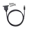 RJ11 RJ12 6P6C Female Panel Mount to 6P6C Male Extension Cable(0.3M) view 1