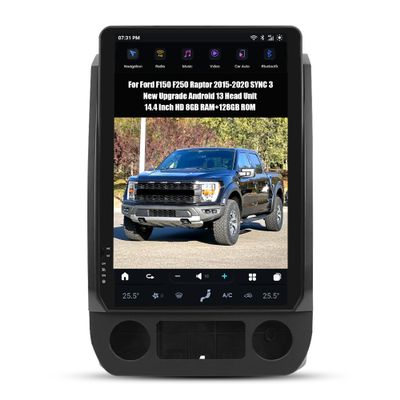 AUCARAUTO AuCar for Ford F150 F250 Raptor 2015-2020 (SYNC 3 System) 14.4 Inch Touch Screen Android 13 Car Radio GPS Navigation, Car Head Unit Multimedia Player Wireless Carplay Android Auto 8GB+128GB