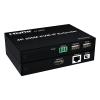 4K@60Hz KVM Extender, 200m(656ft) HDMI Over IP Extender via Cat5e/Cat6, USB Keyboard/Mouse Control with RS232/IR, Plug & Play for Windows/Mac/Linux - Pro AV Matrix Solution view 3