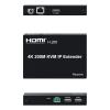 4K@60Hz KVM Extender, 200m(656ft) HDMI Over IP Extender via Cat5e/Cat6, USB Keyboard/Mouse Control with RS232/IR, Plug & Play for Windows/Mac/Linux - Pro AV Matrix Solution view 4