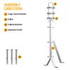 24 Inch Antenna Wall Mount Stainless Steel Stand Off Wall Mast Mount Clamps Windproof Antenna Mounting Bracket (24 inch(Pole to Pole)) view 3