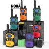 Topsung Walkie Talkies for Adults Long Range Rechargeable 6 Pack with NOAA view 1
