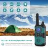 Topsung Walkie Talkies for Adults Long Range Rechargeable 6 Pack with NOAA view 4