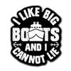 (3 Pcs) I Like Big Boats and I Cannot Lie Funny Cruise Ship Sticker 3 Inches view 1