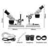 10X-40X Binocular Stereo Microscope with Adjustable Eyepieces, Illuminated for Watch Repair, PCB Inspection, and Educational Use(20X and 40X) view 2