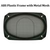 amooma 4x6 inch Speaker Grill Covers, One Piece Design Speaker Subwoofer Guard Protector, ABS Plastic Frame with Metal Mesh, Square, Black - 2Pcs view 2