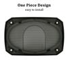 amooma 4x6 inch Speaker Grill Covers, One Piece Design Speaker Subwoofer Guard Protector, ABS Plastic Frame with Metal Mesh, Square, Black - 2Pcs view 3