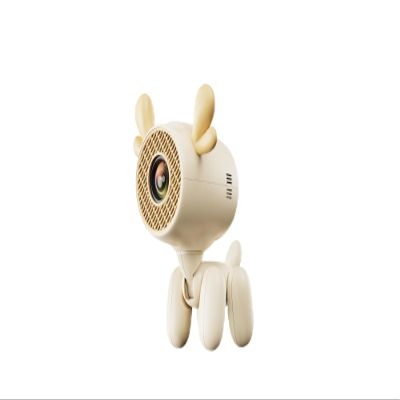 2025 HY320Li projector-Cute dog projectorWiFi and Bluetooth4K Support Smart Portable ProjectorHome Video Proyector Android 13Amlogic 950sSuitable for family outdoor campingLight white