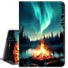Case for 6.8" Kindle Paperwhite (11th Generation-2021) and Kindle Paperwhite Signature Edition,Slim Lightweight Smart Shell Stand Cover with Auto Wake/Sleep,Flaming and Lake view 1