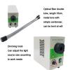 Fiber Optic Microscope Illuminator, 30W LED Cold Light Source Dual Gooseneck Lights, Brightness Adjustable, with Cooling Fan, for Stereo Zoom Microscopio view 4