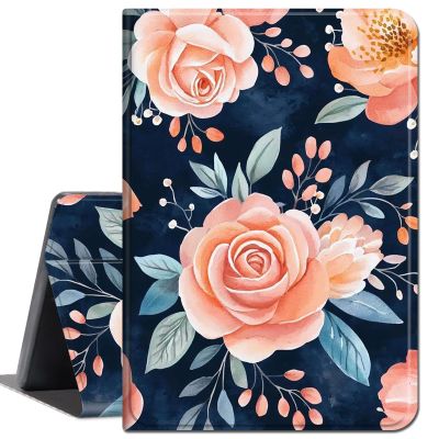 Case for 6.8" Kindle Paperwhite (11th Generation-2021) and Kindle Paperwhite Signature Edition,Slim Lightweight Smart Shell Stand Cover with Auto Wake/Sleep,Pink Flower