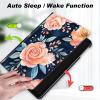 Case for 6.8" Kindle Paperwhite (11th Generation-2021) and Kindle Paperwhite Signature Edition,Slim Lightweight Smart Shell Stand Cover with Auto Wake/Sleep,Pink Flower view 3