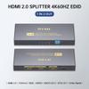 4K HDMI Splitter 1 in 2 Out 60Hz, 1x2 HDMI 2.0 Splitter Supports 4K@60Hz 4:4:4, 2K@144Hz/120Hz, HDCP 2.3, EDID, for PS5/PS4, Xbox, Apple TV, Fire Stick, Blu-ray Player view 2