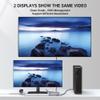 4K HDMI Splitter 1 in 2 Out 60Hz, 1x2 HDMI 2.0 Splitter Supports 4K@60Hz 4:4:4, 2K@144Hz/120Hz, HDCP 2.3, EDID, for PS5/PS4, Xbox, Apple TV, Fire Stick, Blu-ray Player view 3