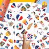 100pcs France Stickers - French Paris Sticker Waterproof Decals for Water Bottles Laptop Luggage Computer Scrapbooking Teens Adults Girls view 3