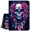 Case for 6.8" Kindle Paperwhite (11th Generation-2021) and Kindle Paperwhite Signature Edition,Slim Lightweight Smart Shell Stand Cover with Auto Wake/Sleep,Dream Catcher/Skull view 1