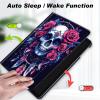 Case for 6.8" Kindle Paperwhite (11th Generation-2021) and Kindle Paperwhite Signature Edition,Slim Lightweight Smart Shell Stand Cover with Auto Wake/Sleep,Dream Catcher/Skull view 3