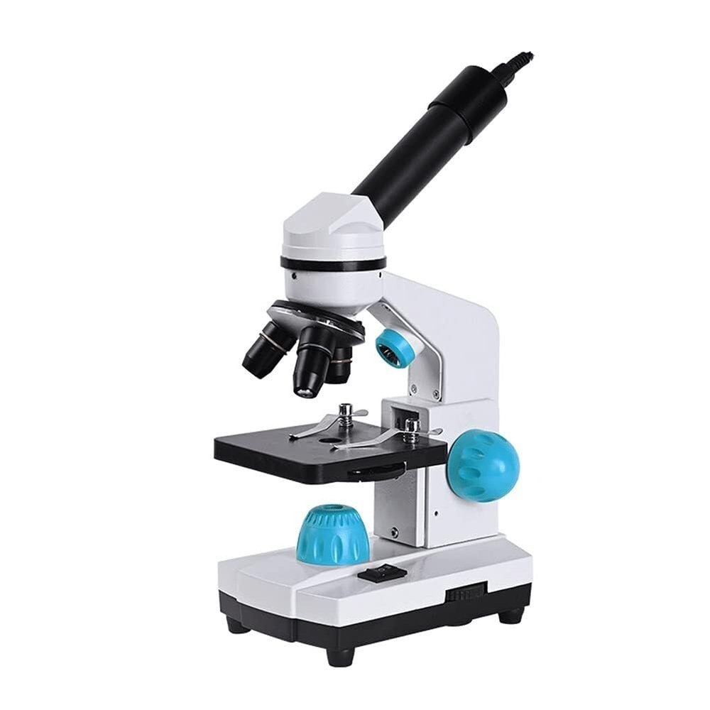 2000X Monocular Biological HD Microscope with LED Light, USB Eyepiece for Students & Laboratory Use, Portable Education Tool