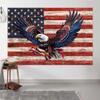 10x8 ft 4th of July Independence Day Backdrop Flag Eagle Memorial Veterans Day Photography Background Holiday Independence Day Banner Patriotic Decorations and Supplies for Home Party view 4