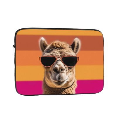 12 Inch Laptop Sleeve Bag Waterproof Shockproof Laptop Case Bag Camel Wearing Sunglasses Lightweight Tablet Carrying Case