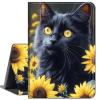 Case for 6.8" Kindle Paperwhite (11th Generation-2021) and Kindle Paperwhite Signature Edition,Slim Lightweight Smart Shell Stand Cover with Auto Wake/Sleep,Cute catss and Sunflower view 1