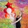 10x8ft Colorful Brick Wall Backdrop, Retro Theme Stone Brick Wall Background for 80's 90's Hip Hop Disco Birthday Wedding Themed Party Supplies view 3