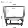 2 Din Radio Fascia Compatible with Octavia Audio Stereo Panel Mounting Installation Dash Kit Trim Frame Adapter 2010~2013 view 2