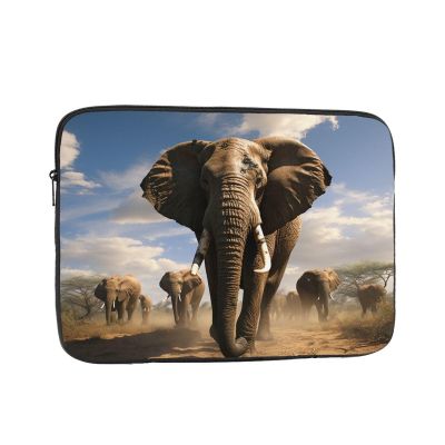 10 Inch Laptop Sleeve Bag Waterproof Shockproof Laptop Case Bag Ferocious Elephant Lightweight Tablet Carrying Case