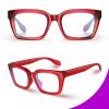 VISOONE 2 Pack Square Computer Blue Light Blocking Glasses For Women Men MONTANA view 4