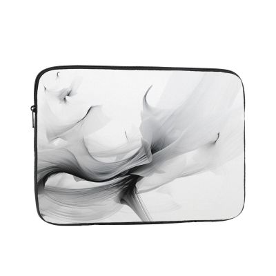 12 Inch Laptop Sleeve Bag Waterproof Shockproof Laptop Case Bag Abstract Black and White Lightweight Tablet Carrying Case