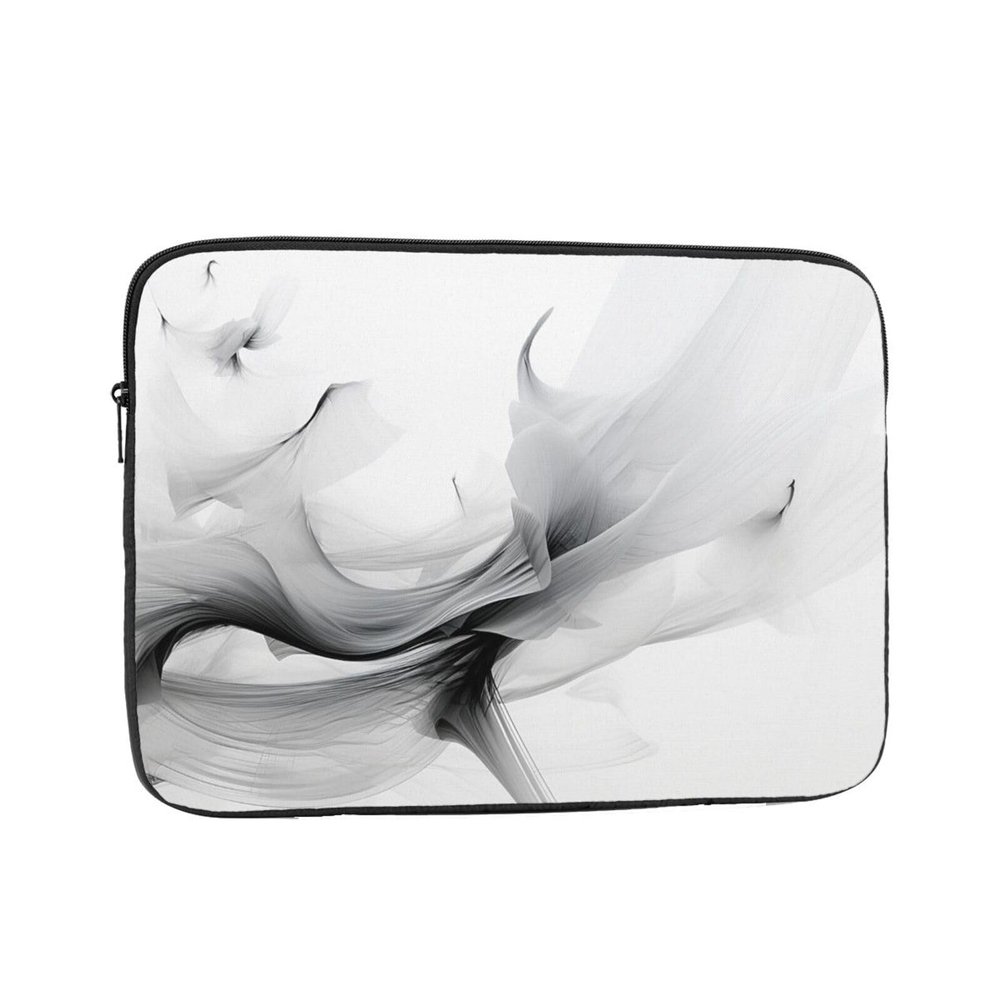 12 Inch Laptop Sleeve Bag Waterproof Shockproof Laptop Case Bag Abstract Black and White Lightweight Tablet Carrying Case