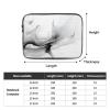 12 Inch Laptop Sleeve Bag Waterproof Shockproof Laptop Case Bag Abstract Black and White Lightweight Tablet Carrying Case view 4