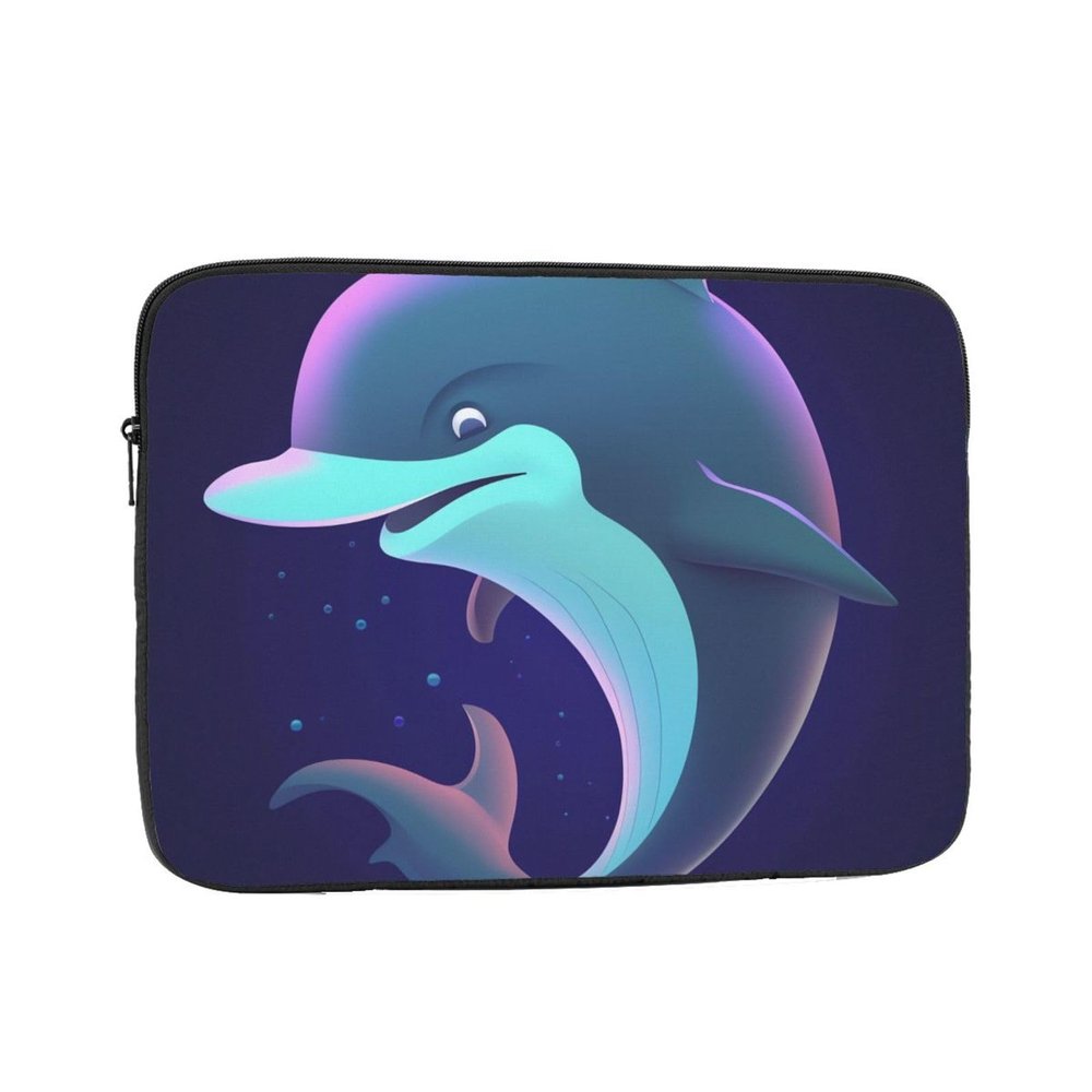 12 Inch Laptop Sleeve Bag Waterproof Shockproof Laptop Case Bag Dolphin (1) (1)_ Lightweight Tablet Carrying Case