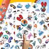 100pcs Skiing Stickers - Snowboarding, Ski Stickers for Helmet Waterproof Decals for Water Bottles Laptop Luggage Computer Scrapbooking Teens Adults Girls view 3