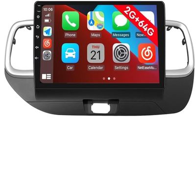 [2G 64G] Android Car Stereo FM Radio Carplay Android Auto 10" Touchscreen Headunit Media Player with Backup Camera for Hyundai Venue 2019 2020 RHD