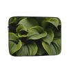 12 Inch Laptop Sleeve Bag Waterproof Shockproof Laptop Case Bag Moist Hosta Leaves Lightweight Tablet Carrying Case view 1