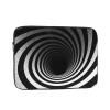 10 Inch Laptop Sleeve Bag Waterproof Shockproof Laptop Case Bag Black and White Spiral Tunnel Lightweight Tablet Carrying Case view 1