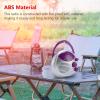Shower Radio Speaker, AM FM Radio with Top Handle, Portable Stereo Radio with Earphone Port for Home, Beach,Hot Tub, Bathroom, Outdoor view 3