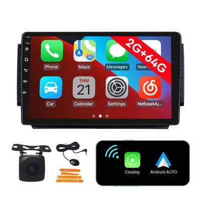 [2G 64G] Android Car Stereo FM Radio Carplay Android Auto 10" Touchscreen Headunit Media Player with Backup Camera for Peugeot 2008 2015 2016 2017 2018 2019