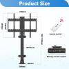 YUZDNM Motorised TV Bracket Stand - Electric TV Lift Mount, Suitable for 32-70 Inch Flat and Curved TV Screens, Ceiling and Floor Mounted TV Ceiling Mount Electric with Memory Function view 2