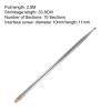 2.5M Whip Antenna, Stainless Steel Telescopic Whip Antenna for PAC12 JPC-7 DIY Shortwave Antenna Radio, Retracted Length 33.8CM Radio Antennas view 3
