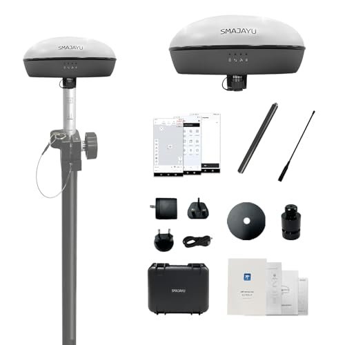 SMA20 Pro GNSS IMU RTK GPS Surveying Equipment Rover Receiver Rtk Gnss and Survey Software, 1408 Channels, 1cm Accuracy, 18km UHF Distance