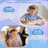awatrue Kids Headphones, 74/85dB Safe Volume Limit, Stereo Sound, Wired On-Ear Headphones for Kids Boys Girls, 3.5mm Jack for Tablet, iPad, Kindle, YOTO Player, Airplane Travel, Blue view 2