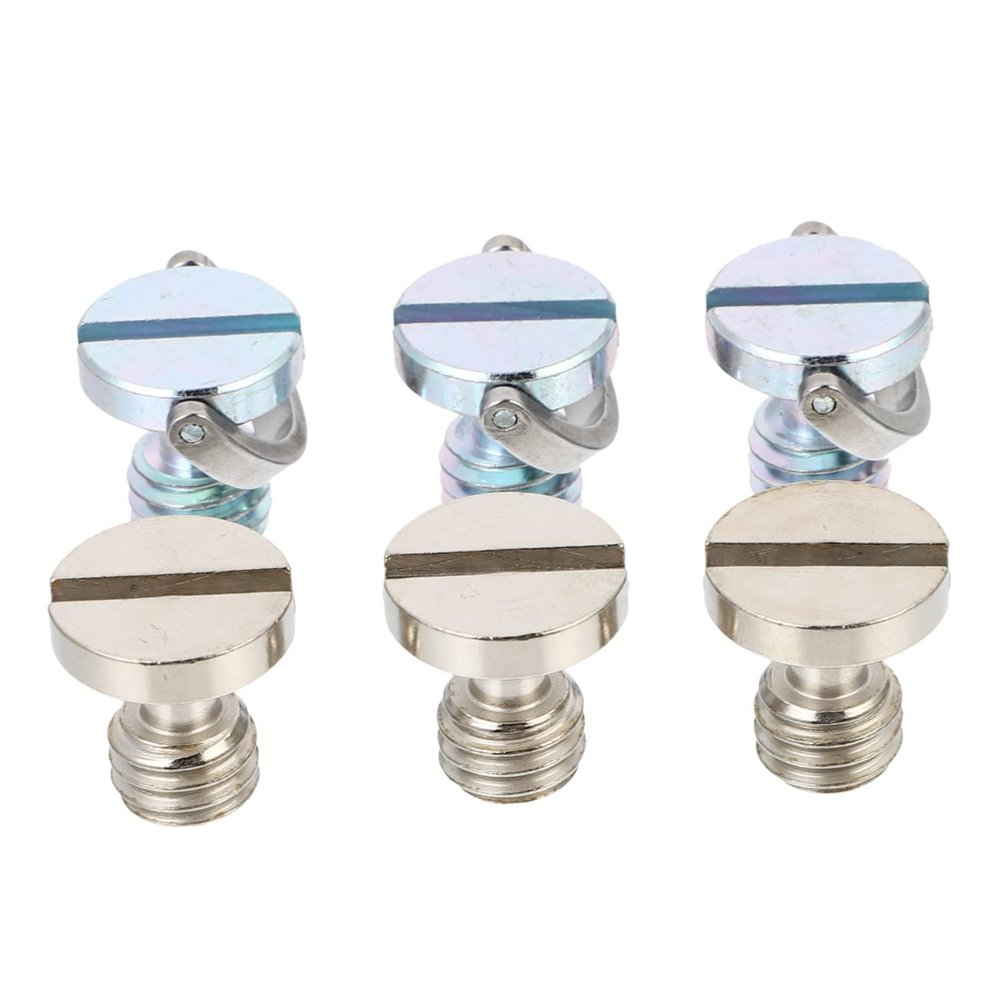 ARTIBETTER 6pcs Professional Camera Accessories Screw Shaft Mounting for Tripod Release Plate Ball Head Mount