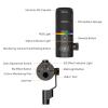 COMICA D10 Pro D Combo XLR USB Dynamic Microphone with Receiver Desktop Mic Stand for Gaming/TikTok/Podcast Recording,Support RGB Light Mute Button for PC,Smartphone,Computer,Mac,PS4/5(Black) view 2