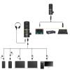 COMICA D10 Pro D Combo XLR USB Dynamic Microphone with Receiver Desktop Mic Stand for Gaming/TikTok/Podcast Recording,Support RGB Light Mute Button for PC,Smartphone,Computer,Mac,PS4/5(Black) view 3