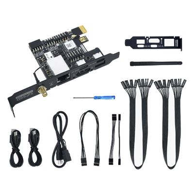 APBVIHL Sipeed NanoKVM PCIe Mini Remote Control Operation and Maintain-Server with 1TOPS NPU DDR3 RISC-V (PoE+WiFi Kit)