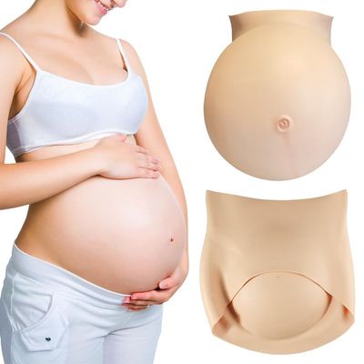 URMLHNRZ DIY Inflatable Silicone Pregnancy Belly Fake Pregnancy Belly Twins for Cosplay, Film & Costume Parties (Large,color#2)
