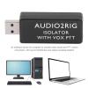 USB Sound Card Connector Isolator, USB Audio Ground Loop Isolator with Optical Isolation and PTT Control for Wins Android OS X view 3